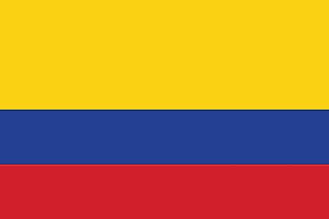 The official flag of Colombia. 