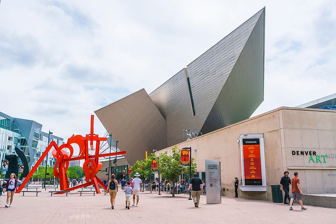 View of the Denver Art Museum in Colorado. Editorial credit: Checubus / Shutterstock.com