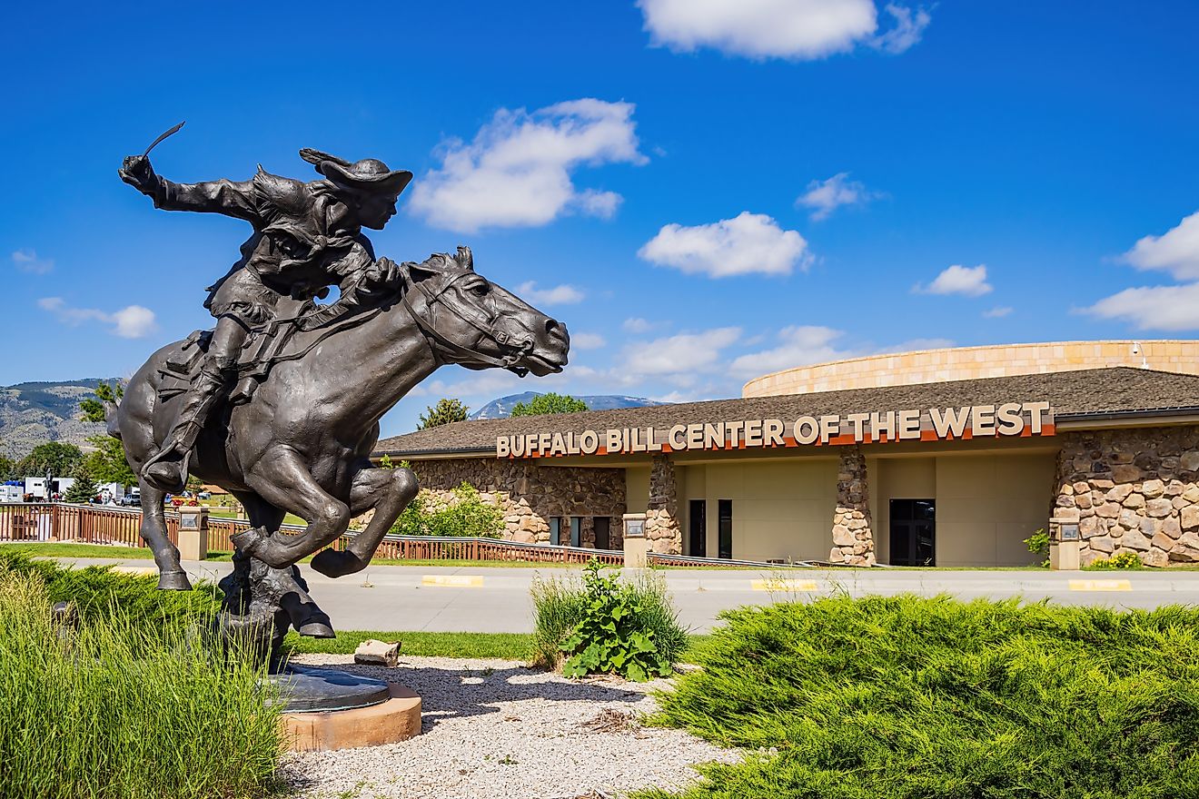 Sunny view of the Buffalo Bill Center of the West in Cody, Wyoming. Image credit:  Kit Leong / Shutterstock.com.