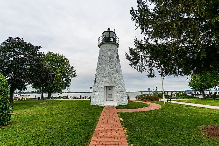 Concord Point Lighthouse in Havre de Grace, Maryland.