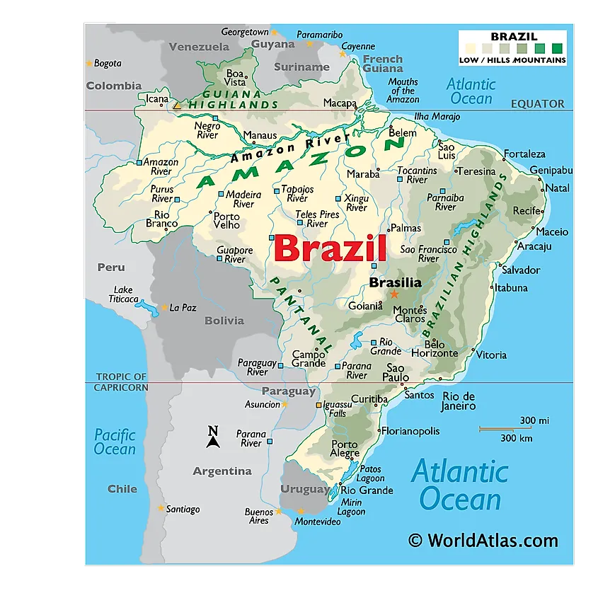 Map of Brazil