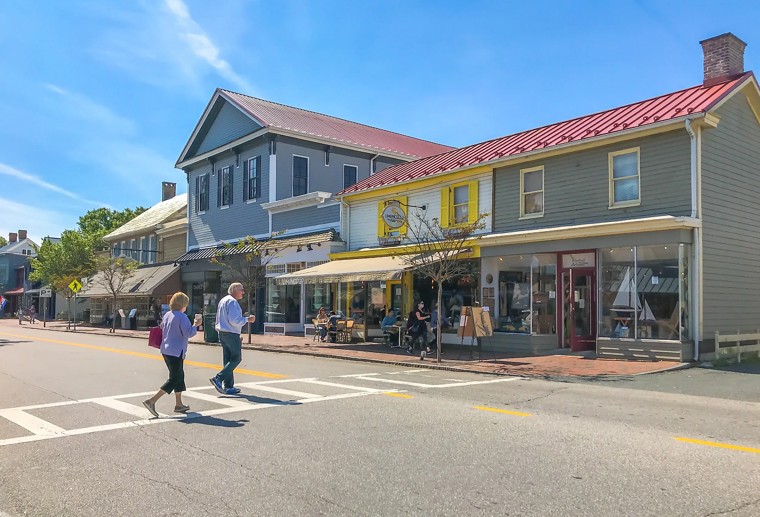 Downtown St. Michaels, Maryland. Image credit MeanderingMoments via Shutterstock